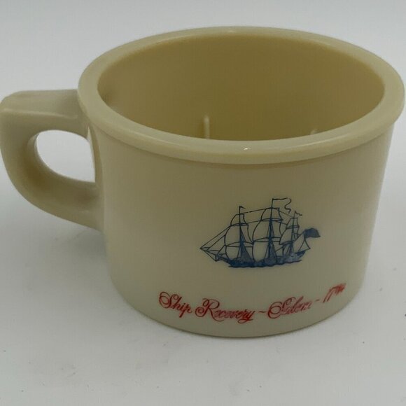 Vintage Old Spice Shaving Mug Milk Glass Style Shulton #3 Made in Belgium - Picture 8 of 9